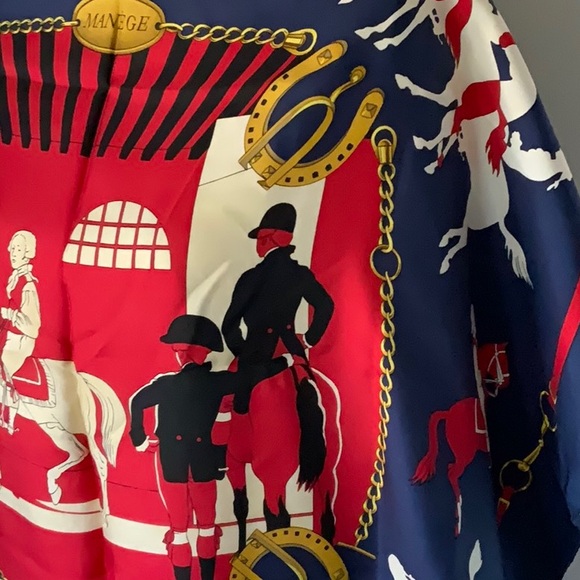 Hermes Carre 90 Manege Silk Scarf - Picture 11 of 12